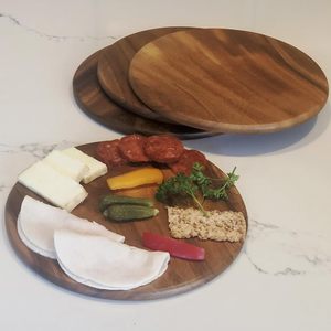 Platos Redondos de Madera Ecológicos de Lujo para Servir Charcutería, Regalos Empresariales, Fáciles de Limpiar, Vajilla - Venta al por Mayor - Product Image 4