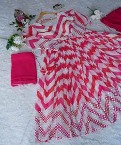 Bebé Maxi Hermoso Estilo Árabe Boutique Diseño Gharara Casual Largo Blanco Tenedor Estilo - Product Image 3