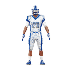 Maillot de football américain de style nouveau pour l'entraînement, service OEM, conception personnalisée, respirant, protection UV, 100% polyester - Product Image 1