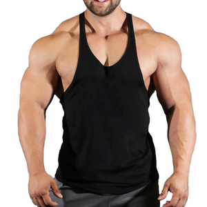 Stringers Hommes Lourds Sérigraphiés Lettres 100% Coton Jersey Fond Droit Taraudé Formation Sports Singlets - Product Image 3