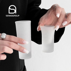 Tasse en verre à liqueur épais givré vierge à sublimation personnalisée Espresso Freeze Whisky <span class=keywords><strong>Tequila</strong></span> Verres à liqueur transparents pour bar - Product Image 4