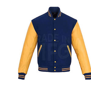 El último diseño hecho en el mejor material de cuero mangas Lettermen chaqueta totalmente personalizada mangas de cuero Lettermen chaqueta - Product Image 3