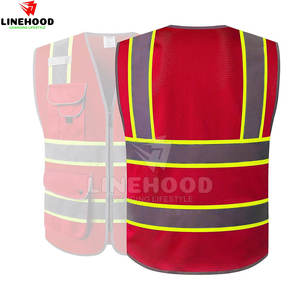 เสื้อกั๊กนิรภัยกันน้ำผ้าโพลีเอสเตอร์ของผู้ชายดีไซน์2025มีเอกลักษณ์พร้อมคุณสมบัติระบายอากาศล่าสุด - Product Image 2