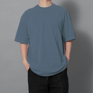 เสื้อยืดผ้าฝ้าย100% ขนาดใหญ่พิเศษสำหรับผู้ชายเสื้อยืดทรงหลวมทรงหลวมขนาดใหญ่พิเศษออกแบบได้ตามต้องการ - Product Image 6
