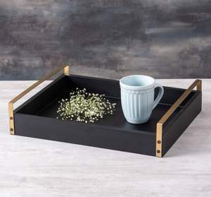 Indian HF Crafts Plateau de service en bois fait à la main en forme de rectangle avec taille personnalisée Meilleurs prix à vendre - Product Image 5