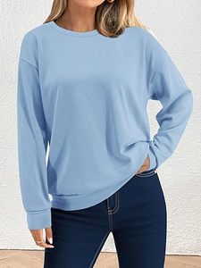 Sweat-shirt à col rond en coton biologique 100% de qualité supérieure, personnalisé, unisexe, surdimensionné, en molleton lourd, à col rond pour femmes - Product Image 5