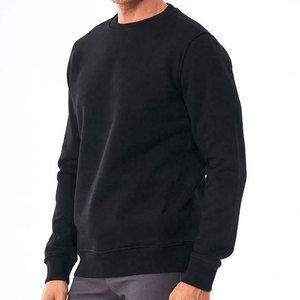 Sudadera básica en blanco con cuello redondo de lana de algodón 2025 para hombre, novedad de 100% - Product Image 1