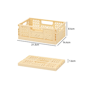 Nhà Máy đa chức năng kích thước nhỏ hộ gia đình lưu trữ Organizer bền máy tính để bàn nhựa lưu trữ gấp giỏ Crate - Product Image 2