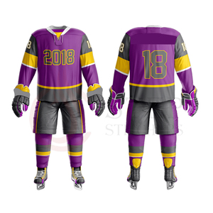 Uniformes de Hockey sur glace légers et de haute qualité, Logo personnalisé, nouveau Design, uniformes de Hockey sur glace confortables, 100% - Product Image 5