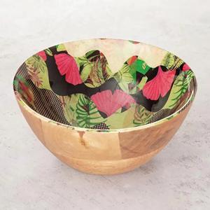 Tazones de Madera Esmaltados Desechables, Rústicos, Hechos a Mano, Ecológicos, para Servir Ensaladas y Frutas, Aptos para Lavavajillas, Tamaños Personalizados - Product Image 3