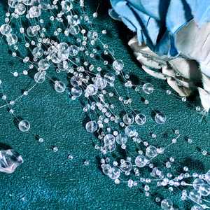 Bridella BHP538 Bandeau en cristal argenté avec fleurs en perles Ajustement confortable pour les mariages et les événements formels Design élégant Touming - Product Image 2