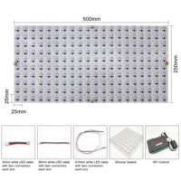 Colorido inteligente Digital SPI RGBW LED hoja matriz 28W Led hoja de luz DC24V Flex regulable SPI Control retroiluminación hoja OEM ODM
