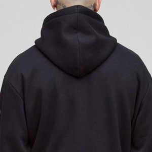 เสื้อมีฮู้ดสำหรับผู้ชายสีดำโอเวอร์ไซส์แบบรูดซิปพิมพ์ลายโครงกระดูกเสื้อผ้าแนวสตรีทแบบเรียบง่ายโลโก้ออกแบบได้ตามต้องการ - Product Image 2