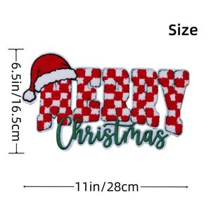 แผ่นผ้าปักลายสก๊อตสีแดงและขาว - Product Image 4