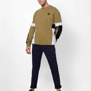 เสื้อสเวตเตอร์สวมหัวของผู้ชายเสื้อสเวตเตอร์แบบสวมหัวน้ำหนักเบาสำหรับฤดูหนาวพิมพ์ดิจิตอลเทคนิคการย้อมสีพื้น - Product Image 4