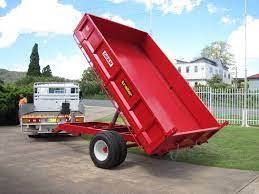 Kostenloser Versand Mini Anhänger 2-3 Tonnen 5 Tonnen Ackers chlepper Anhänger Traktor hydraulische Farm Dump Kippen Anhänger
