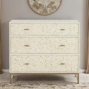 Mueble Decorativo de Consola con Cajones de Almacenamiento con Incrustaciones de Hueso Hecho a Mano Más Vendido para Espacios de Vida a Precio de Descuento - Product Image 1