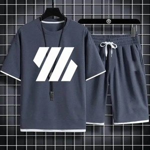 Sudadera Camiseta Conjunto corto Chándal Ropa de verano Pieza 2 Camiseta de sudor y pantalones cortos Conjunto para hombres FIGHTER BRO - Product Image 6