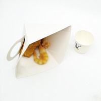 Caja de churros con recubrimiento UV de laminación mate en relieve Manejo de impresión