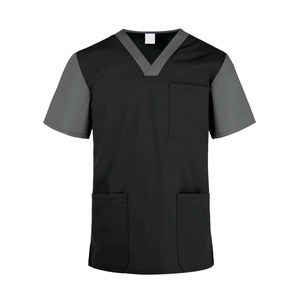 Vente en gros de blouses d'hôpital à manches courtes avec logo personnalisé blouses d'infirmière respirantes et lavables avec logo personnalisé pour les médecins - Product Image 1