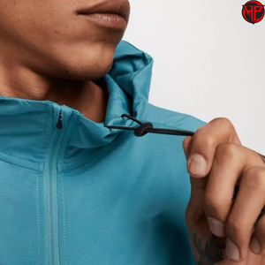 La mejor chaqueta cortavientos de material para hombre, precio al por mayor, colores contrastantes, chaqueta cortavientos antiarrugas hecha a medida para hombre - Product Image 4