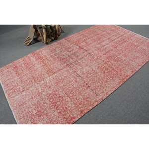 Alfombra turca Vintage de 5x9 pies, rojo, Beige, área grande, diseño de retazos de lana, látex para pasillo, dormitorio, habitación, Alfombra de noche, recién llegado - Product Image 2