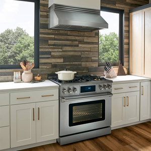 Forno a <span class=keywords><strong>Gas</strong></span> Indipendente Hyxion in Acciaio Inox da <span class=keywords><strong>36</strong></span> Pollici con 6 Bruciatori, Display LCD e Pannello Touch per Uso Domestico - Product Image 2