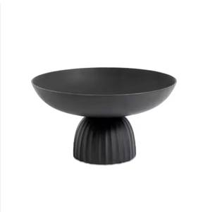 Plateau de service en métal avec poignée Forme ronde pour la maison et l'hôtel Plateau de service alimentaire de table - Product Image 5