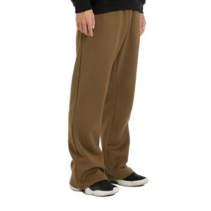 Pantalon de survêtement taille XL style de rue à jambe large pantalon de jogging à cordon de serrage à haute élasticité Logo avant plat empilé brodé mi - Product Image 4