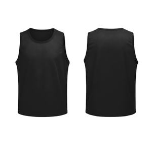 Conjunto de chalecos de entrenamiento de fútbol de verano al por mayor, transpirables, de malla, 100% poliéster, sin mangas, de secado rápido, reversibles. - Product Image 3