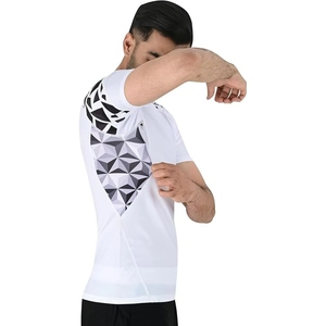 Mens Summer Casual Knitted Compression T-Shirts and Shorts Sets Breathable High Quality Gym Wear Wholesale Free Sample - Product Image 2