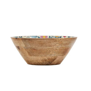 Bol à salade en bois d'acacia pour vaisselle Bol à soupe aux fruits et fruits secs pour ustensile de cuisine - Product Image 5