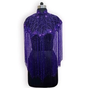 เสื้อปอนโชผู้หญิงลายลูกปัดมือดีไซน์เนอร์ - Product Image 4