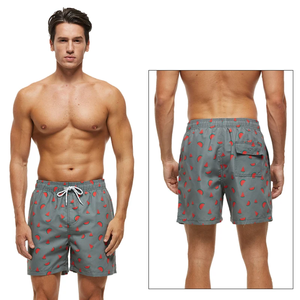 Pantalones de gimnasio atléticos de verano para hombre, pantalones cortos de secado rápido, decoración de malla, traje de baño sólido de cintura media para Surf, correr, actividades en la playa - Product Image 4