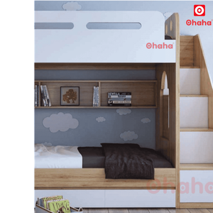 Cama Literá Moderna Premium Ohaha con Escalera de Almacenamiento - GTHD003 - Product Image 4