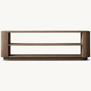 Mesa de sofá de madera larga de granja detrás de la Mesa de consola de sofá para entrada - Product Image 5