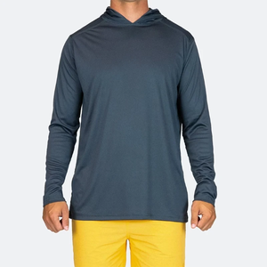 Men's Custom Color Slim Hooded Sports <b>Sweatshirt</b> 210Gsm Shrink-Proof Nylon Spandex Digital Printing <b>Yoga</b> Spring Screen Knitted - Product Image 1