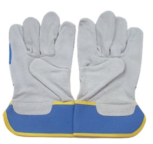 Guantes canadienses de cuero partido De Vaca Guantes de seguridad para manos utilizados para trabajos de construcción para hombres Guantes de aparejo Trabajo - Product Image 1