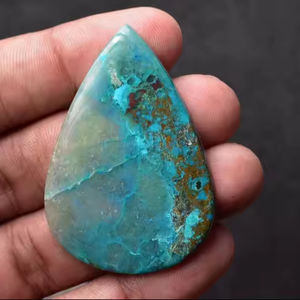 100% naturel Shattuckite lâche Cabochon poire forme pierres précieuses véritable guérison lisse toutes les tailles disponibles quantité minimale de commande 100 pièces - Product Image 1