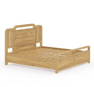 Lits en bois durables pour meubles de maison en bois de teck cadre de lit king size simple - Product Image 4