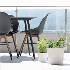 BOARDEE BASIC 2.2L. fioriera, dimensioni (mm) 165x165x150, colore Grigio Pietra - Product Image 3