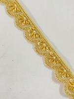 Bordure en dentelle tissée sur mesure avec sequins et broderies, en tulle métallique, design moderne, pour vêtements et chaussures, écologique, lavable, en polyester et rayonne