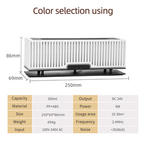 Best Humidifiers Humidifiers for Homes Wooden <b>Strip</b> <b>Light</b> Portable Humidifiers Adjustable Mist Output For Bedroom Space - Product Image 6
