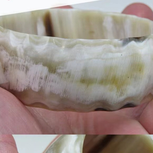 Brazalete de cuerno de vaca y buey de búfalo de lujo hecho a mano, joyería de moda Natural para hombres y mujeres, perla al por mayor como piedra principal para regalos - Product Image 4