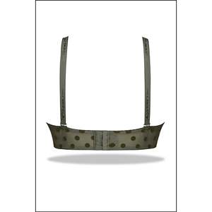 Green Embossed Dice Microfibre T-Shirt <b>Bra</b> 32B/34B - Product Image 4