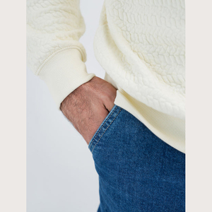 Venta al por mayor de los hombres de diseño suelto de punto pesado GSM Vintage 100% algodón sudadera verano bordado técnica - Product Image 6