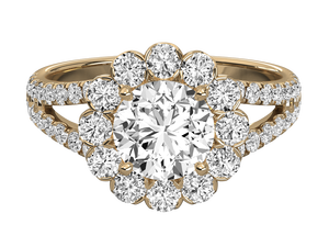 Anillos de Compromiso de Diamantes de Lujo D/VVS1, Corte Brillante de 7 mm, Certificados por IGI, Estilo Clásico, Anillos de Boda Chapados en Oro de 14K, Joyería Fina - Product Image 6