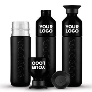Vaso Térmico Sostenible de Acero Inoxidable con Aislamiento Negro Brillante - Product Image 1