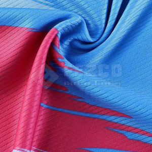Custom Men's Soccer Jersey Set Blue <b>Red</b> Geometric Print Short Sleeve V-Neck 100% Polyester Moisture Wicking Regular Fit - Product Image 4