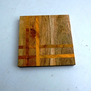 แผ่นรองแก้วหินแถบเรซินแบบไขว้สี่ชิ้นสินค้าแฮนด์เมดคุณภาพสูง - Product Image 2